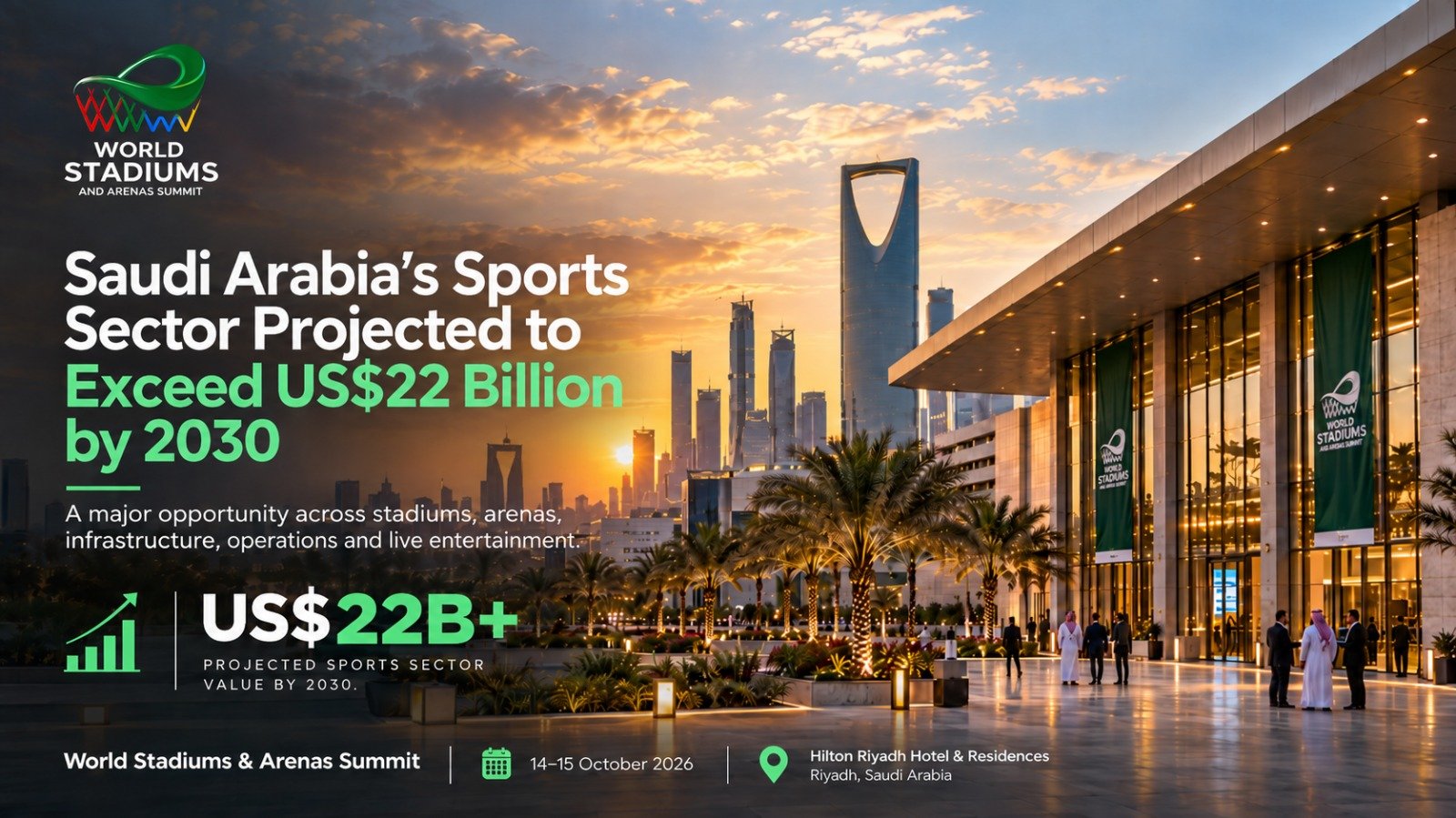 Riyadh to Host World Stadiums & Arenas Summit as Saudi Sports Sector Targets $22 Billion